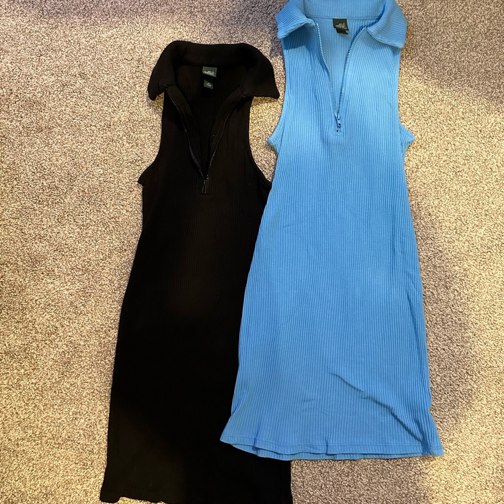 Wild Fable Ribbed collared Dresses - Picture 3 of 5